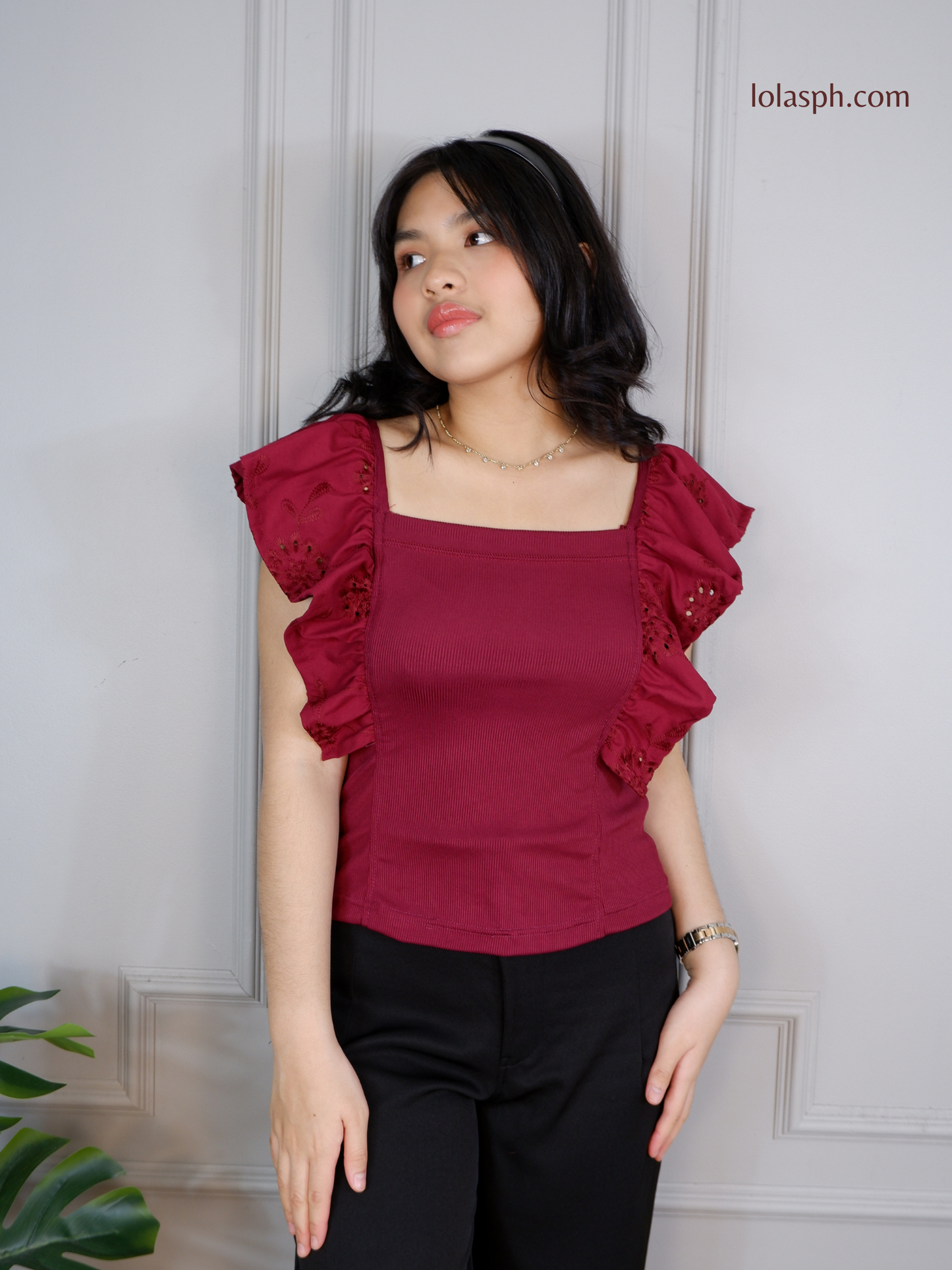 Faith Top (Maroon)