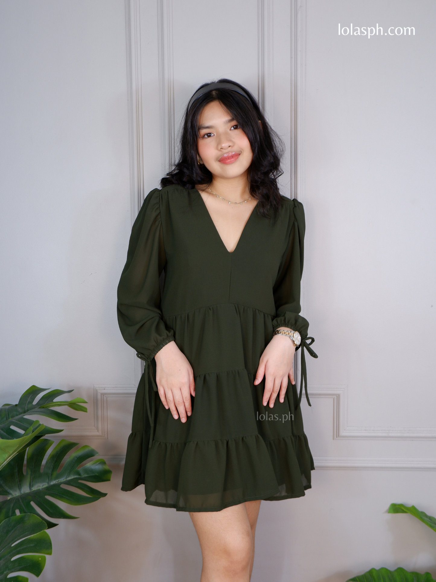 Monina Dress (Army Green)