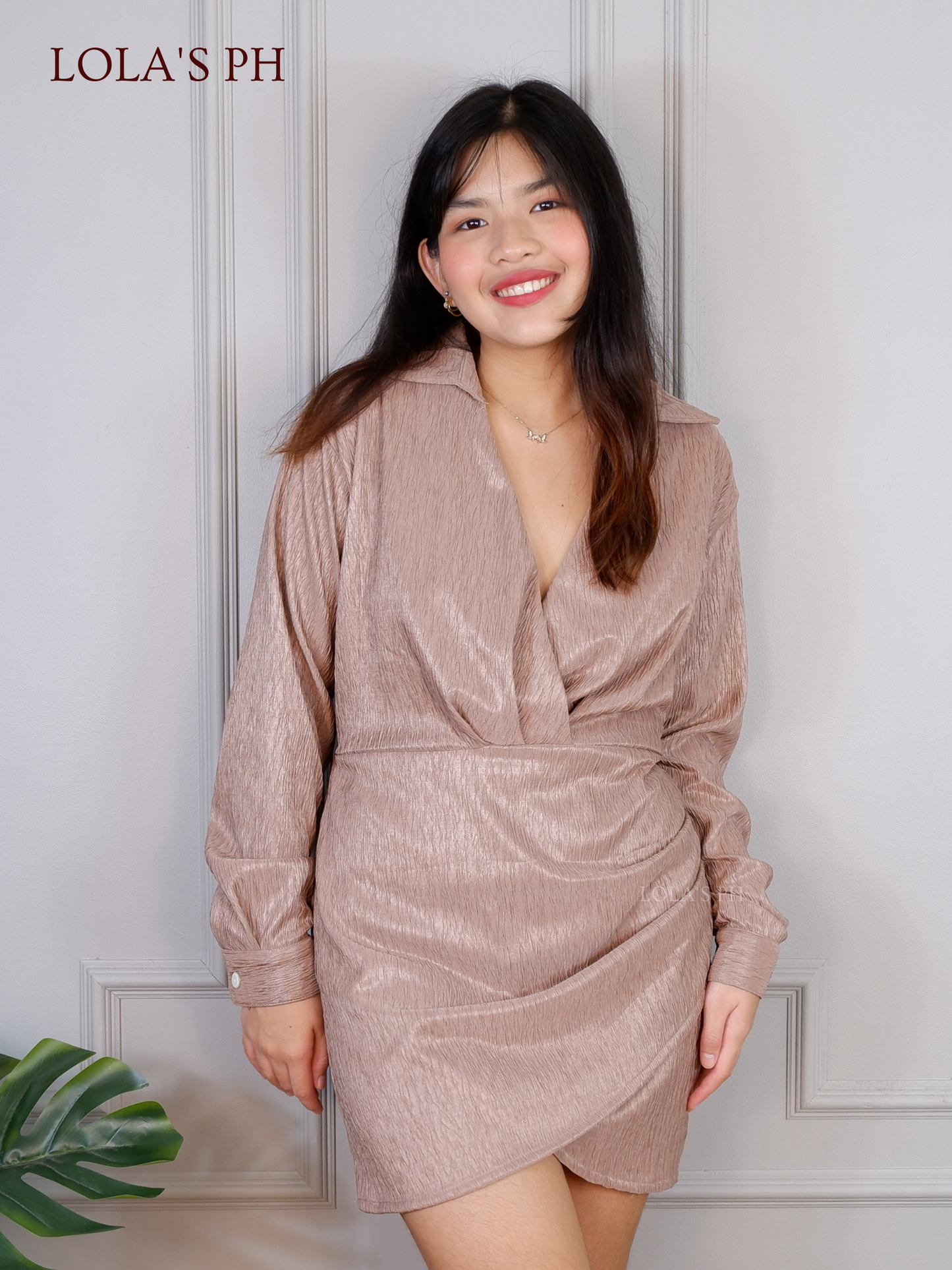 Carla Dress (Warm Taupe)