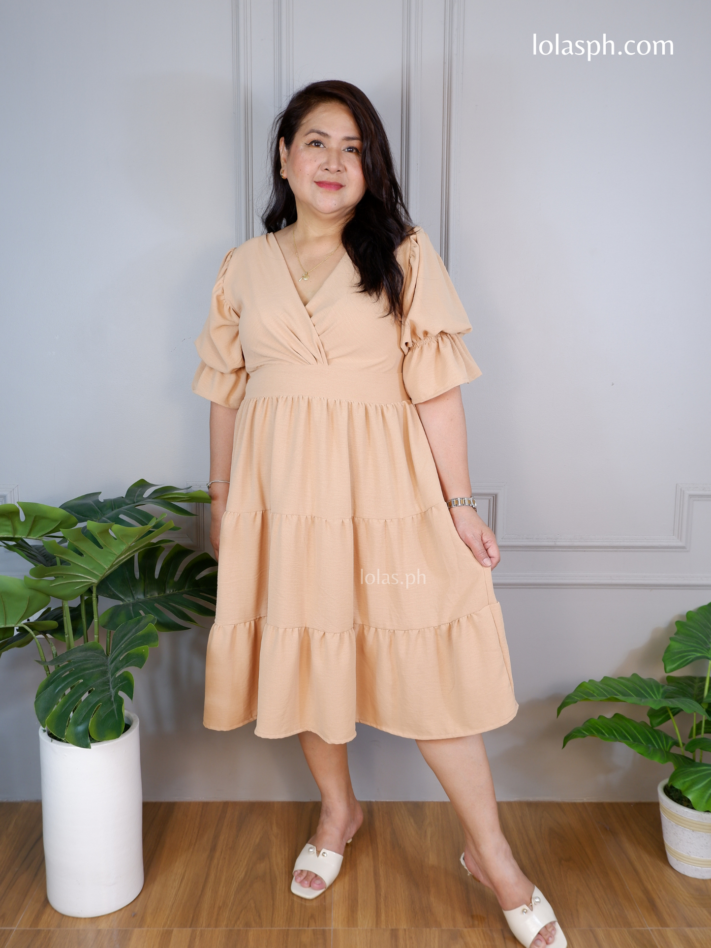 Katarina Dress (Beige)