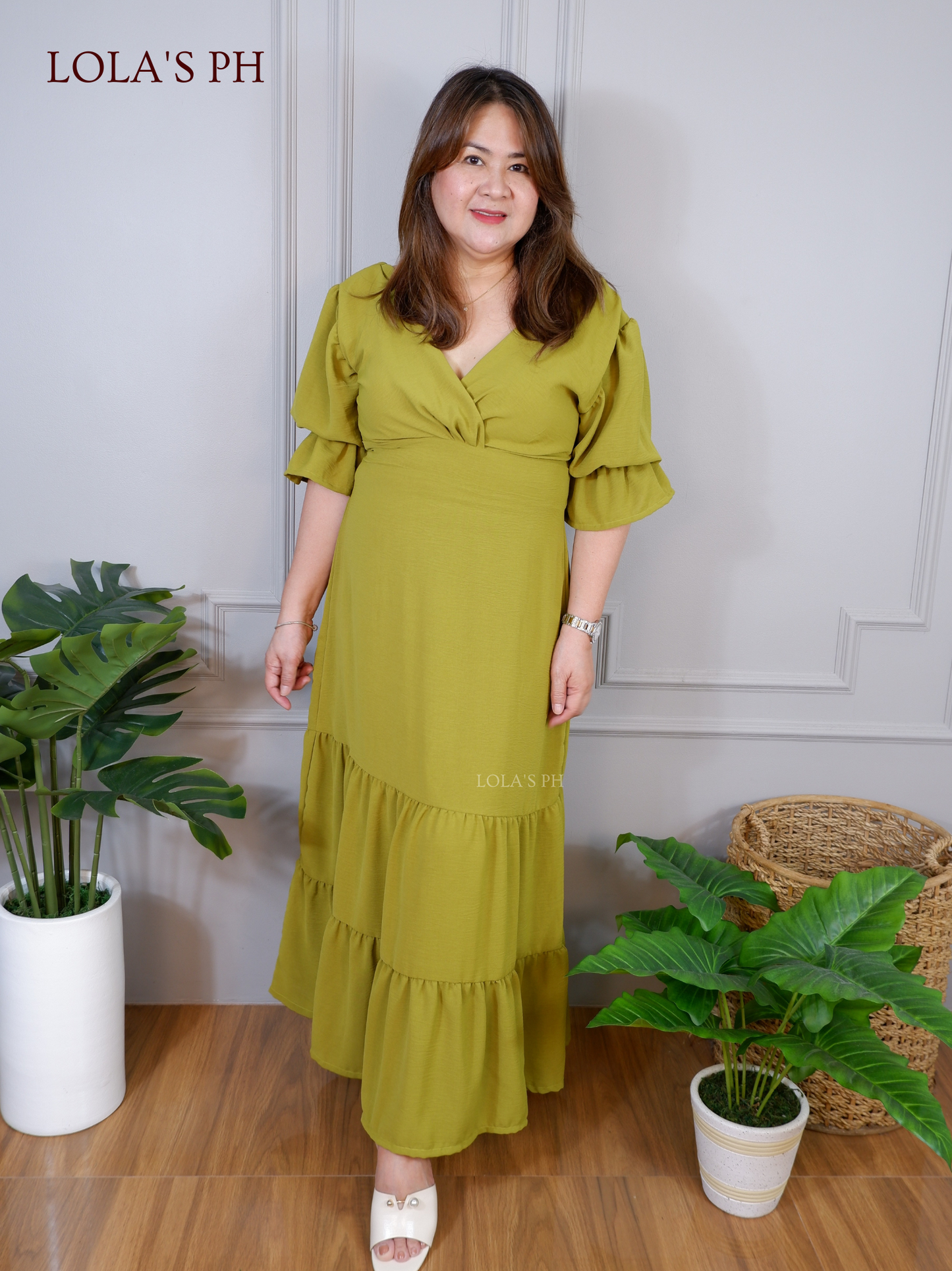 Sofia Dress (Matcha)