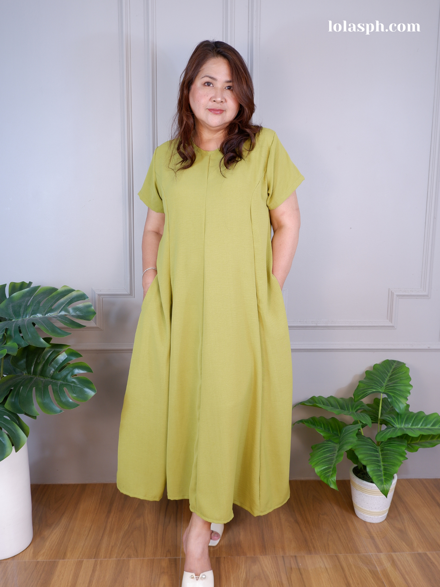 Kathleen Dress (Lime)
