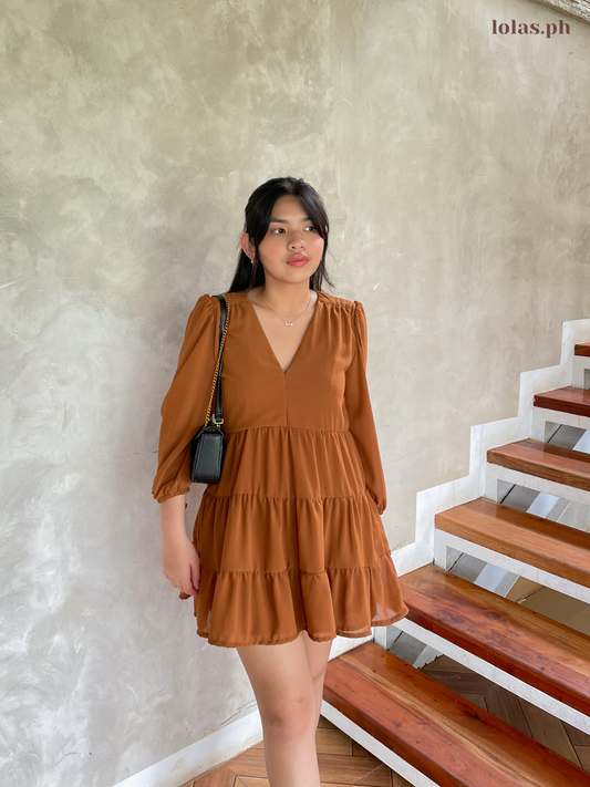 Monina Dress (Caramel)