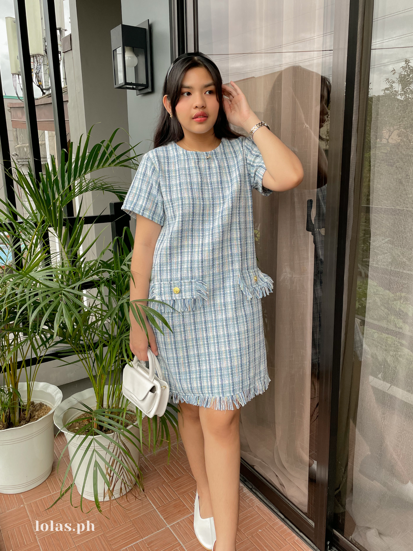 Jeryl Dress (Pastel Blue)