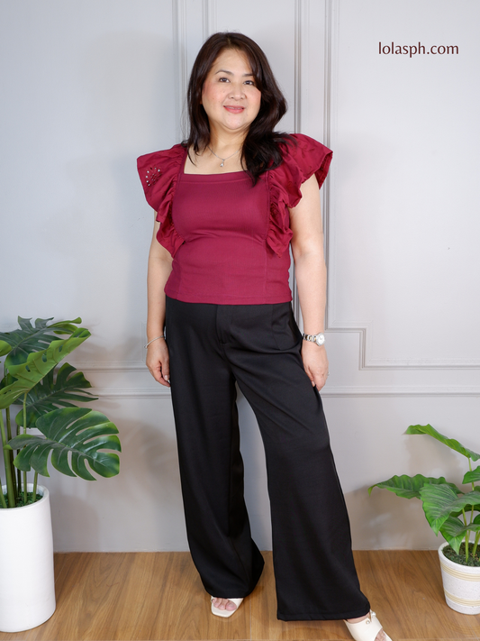 Faith Top (Maroon)