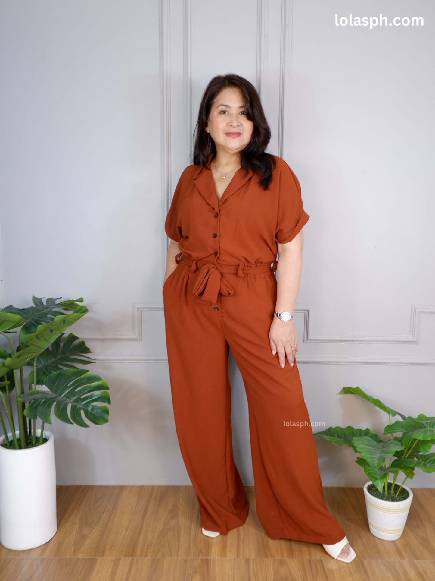 Rianne Jumpsuit (Brick)