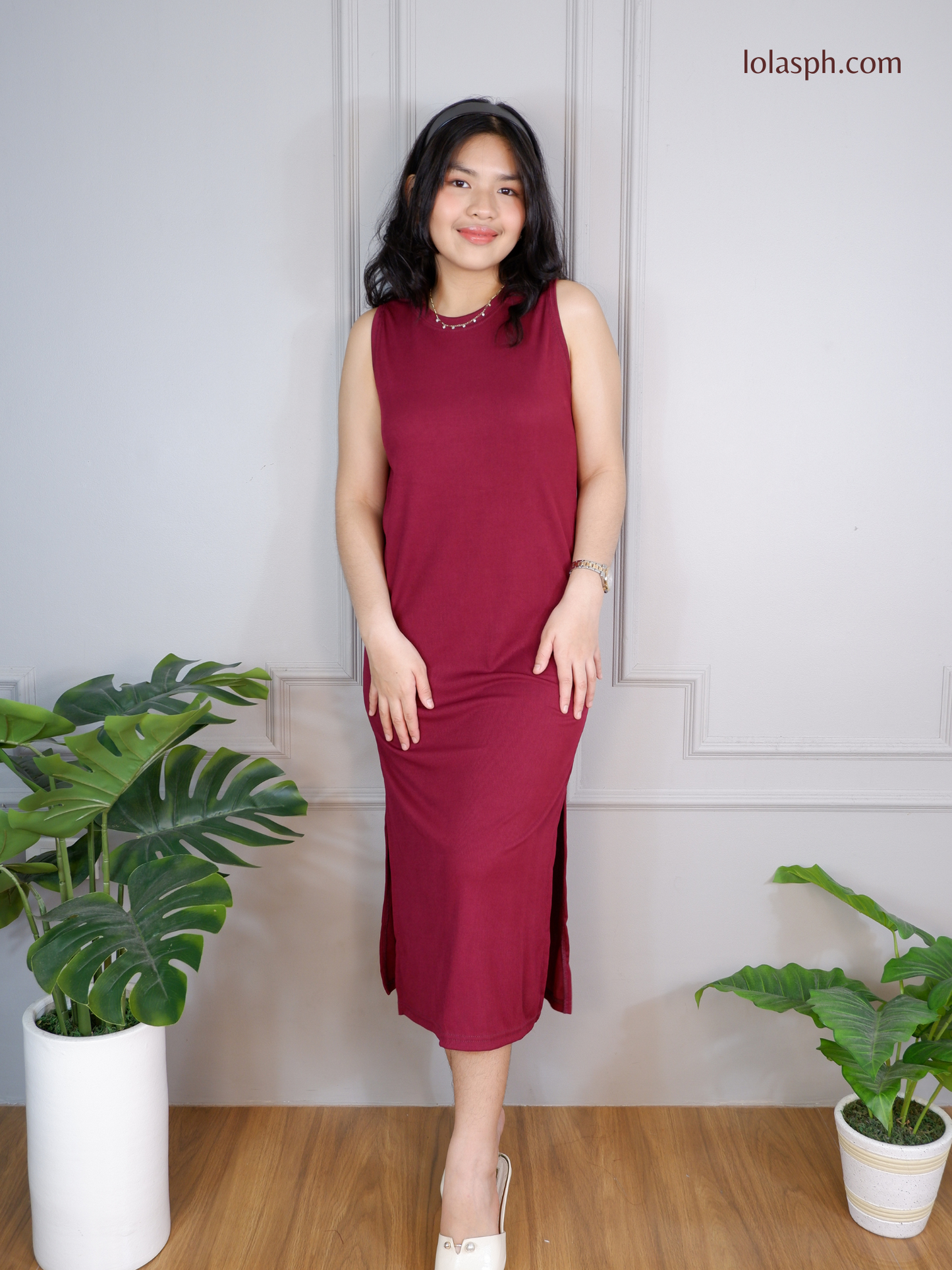 Dawn Dress (Maroon)