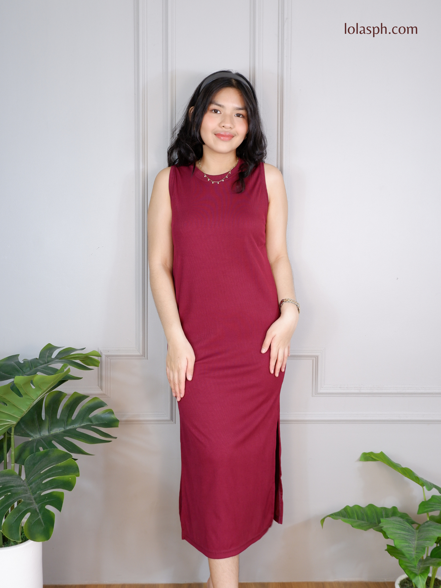 Dawn Dress (Maroon)