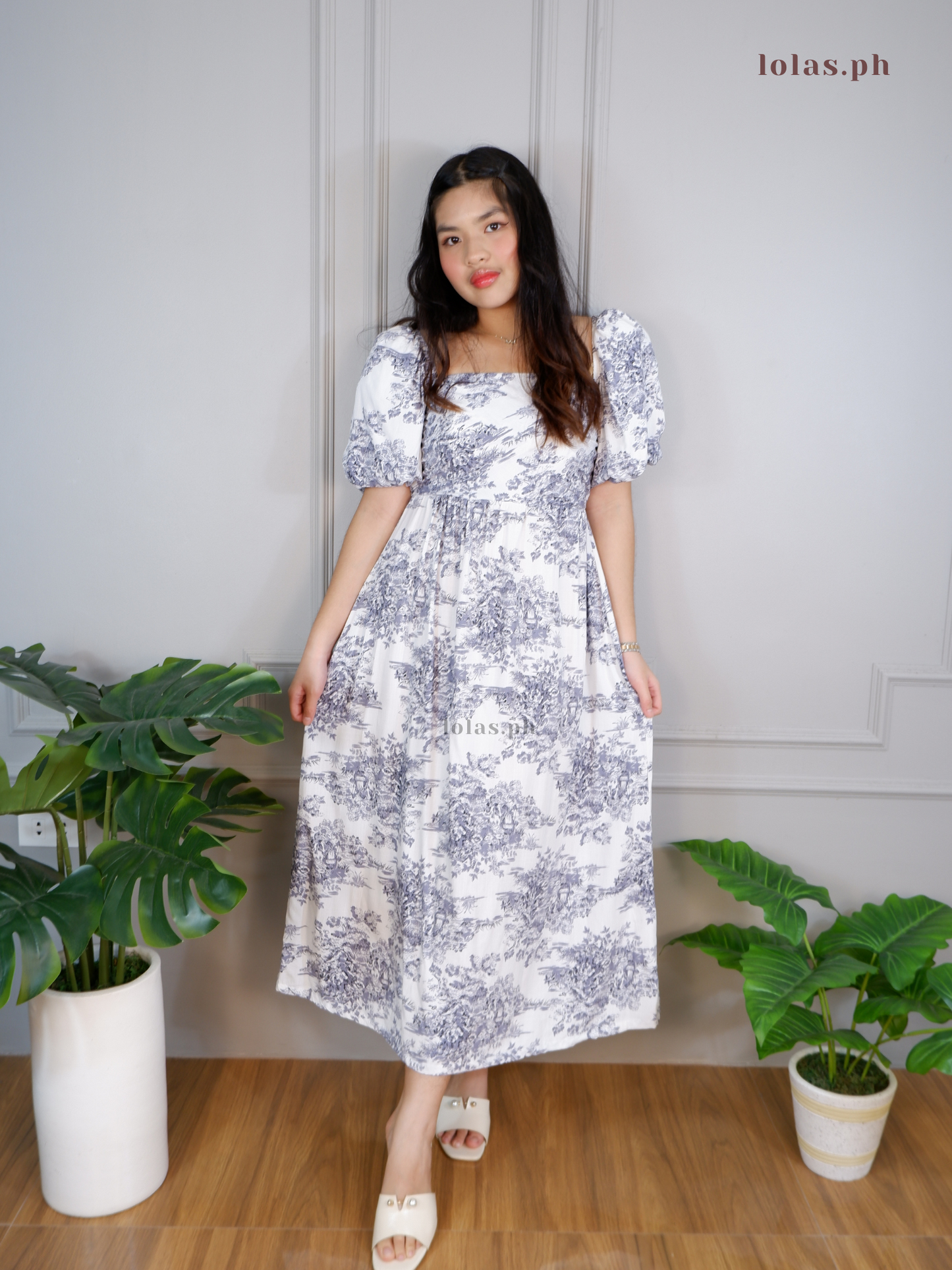 Jessica Dress (Light Gray Toile)