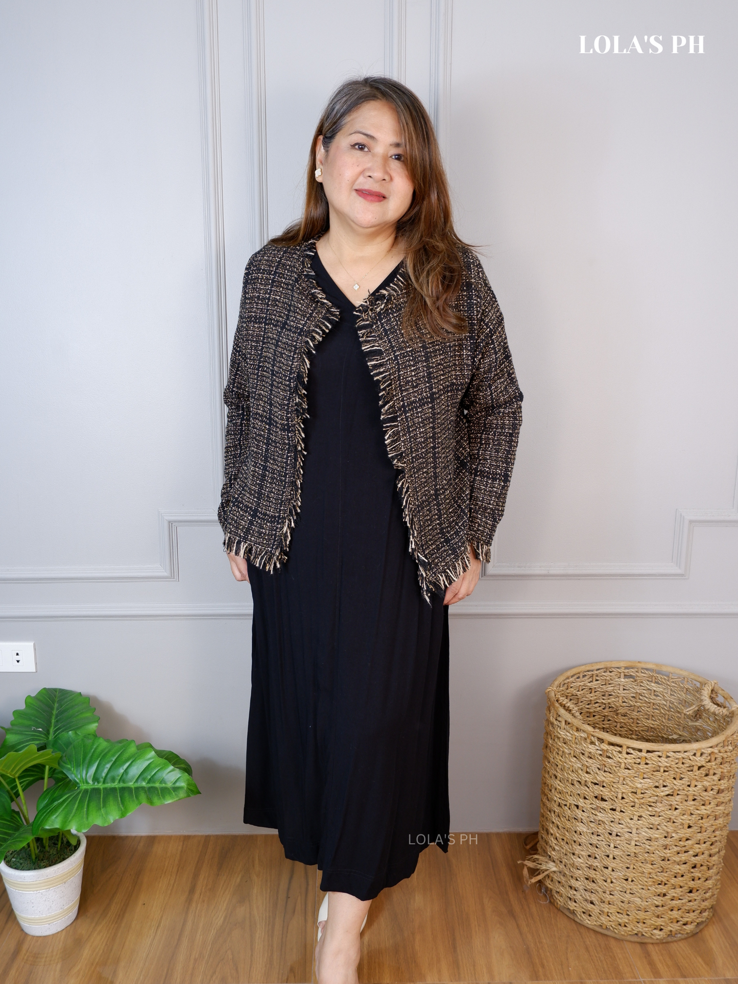 Zoe Tweed Blazer (Nut)