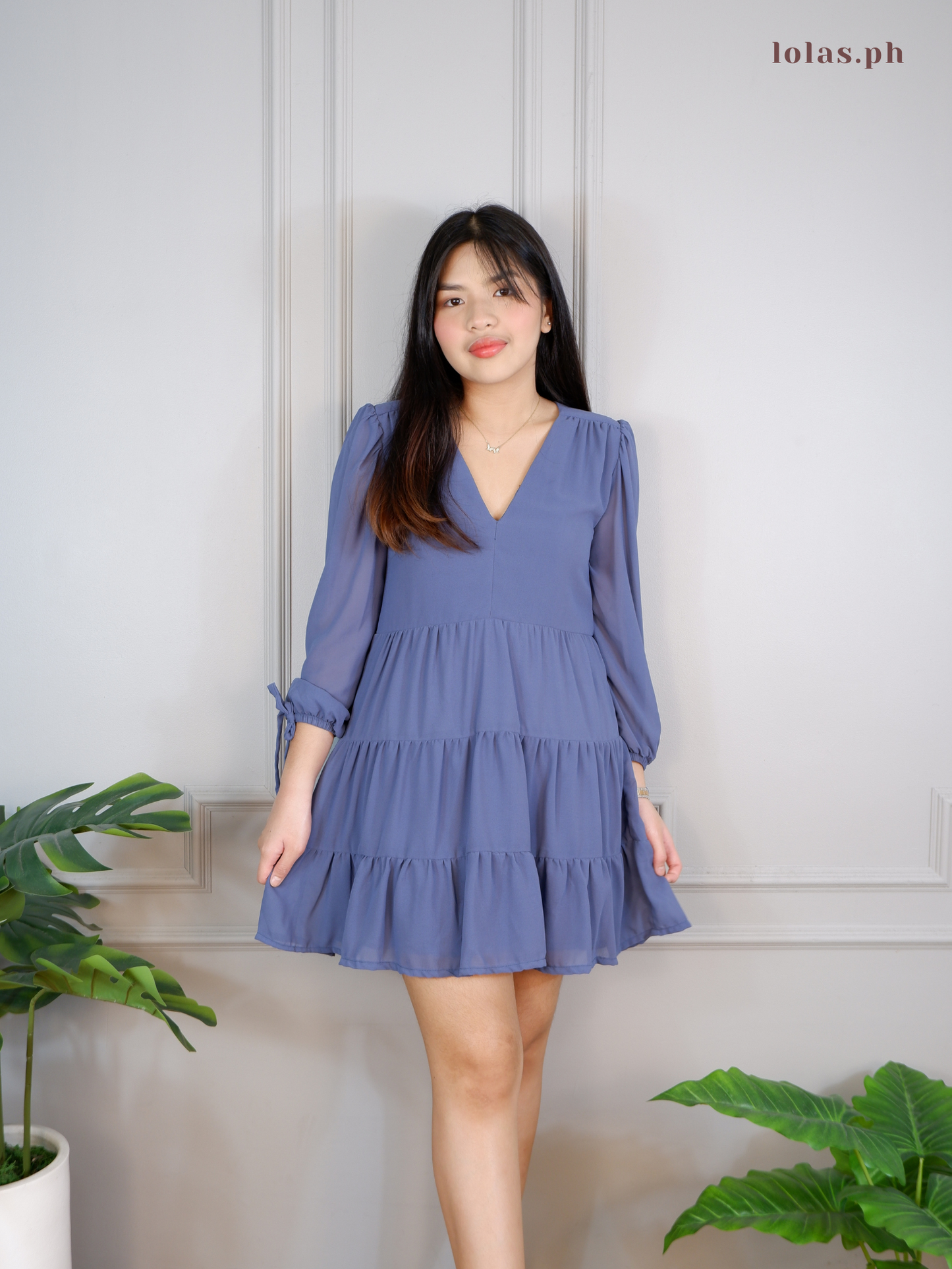 Monina Dress (Powder Blue)