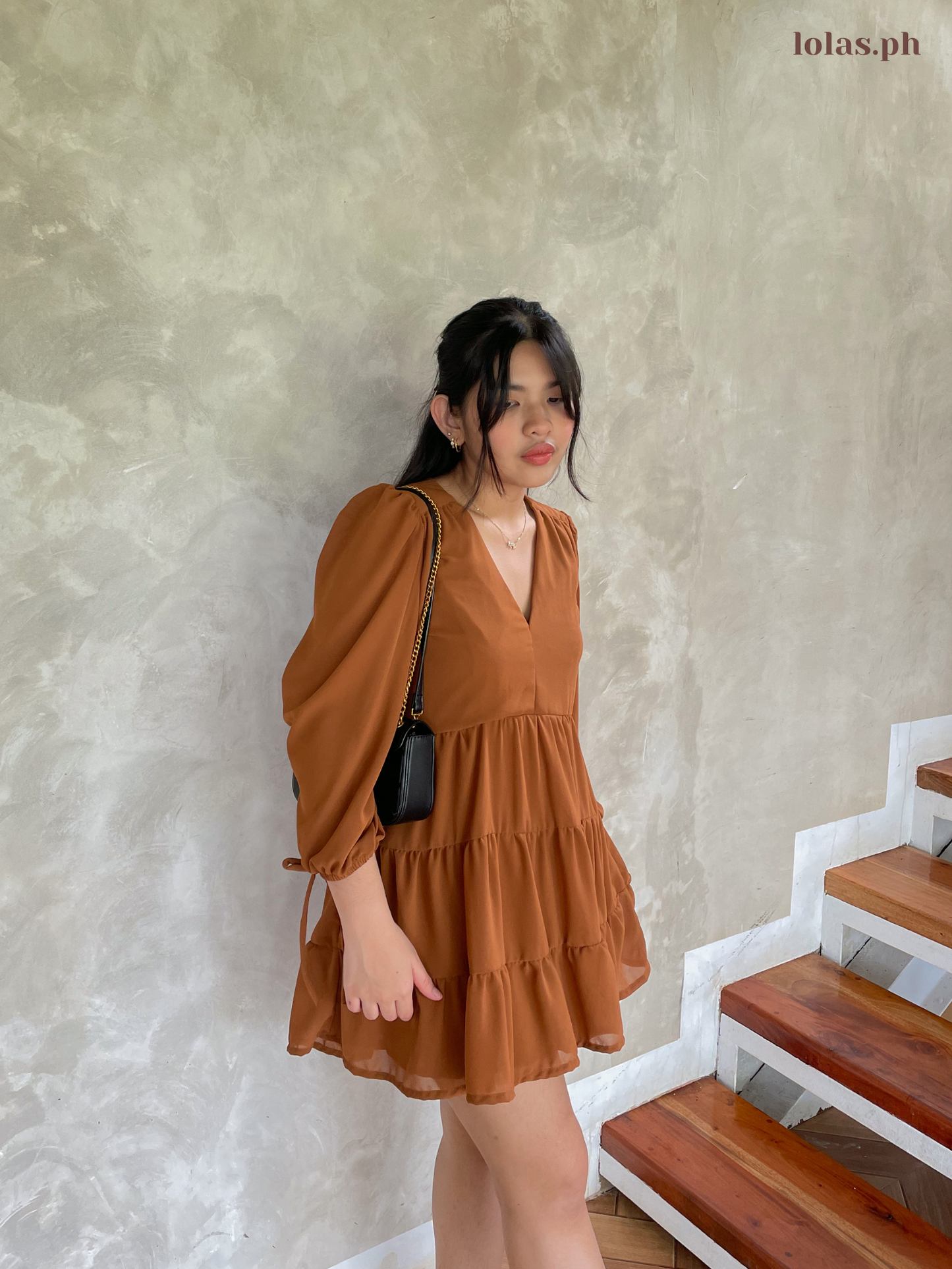 Monina Dress (Caramel)