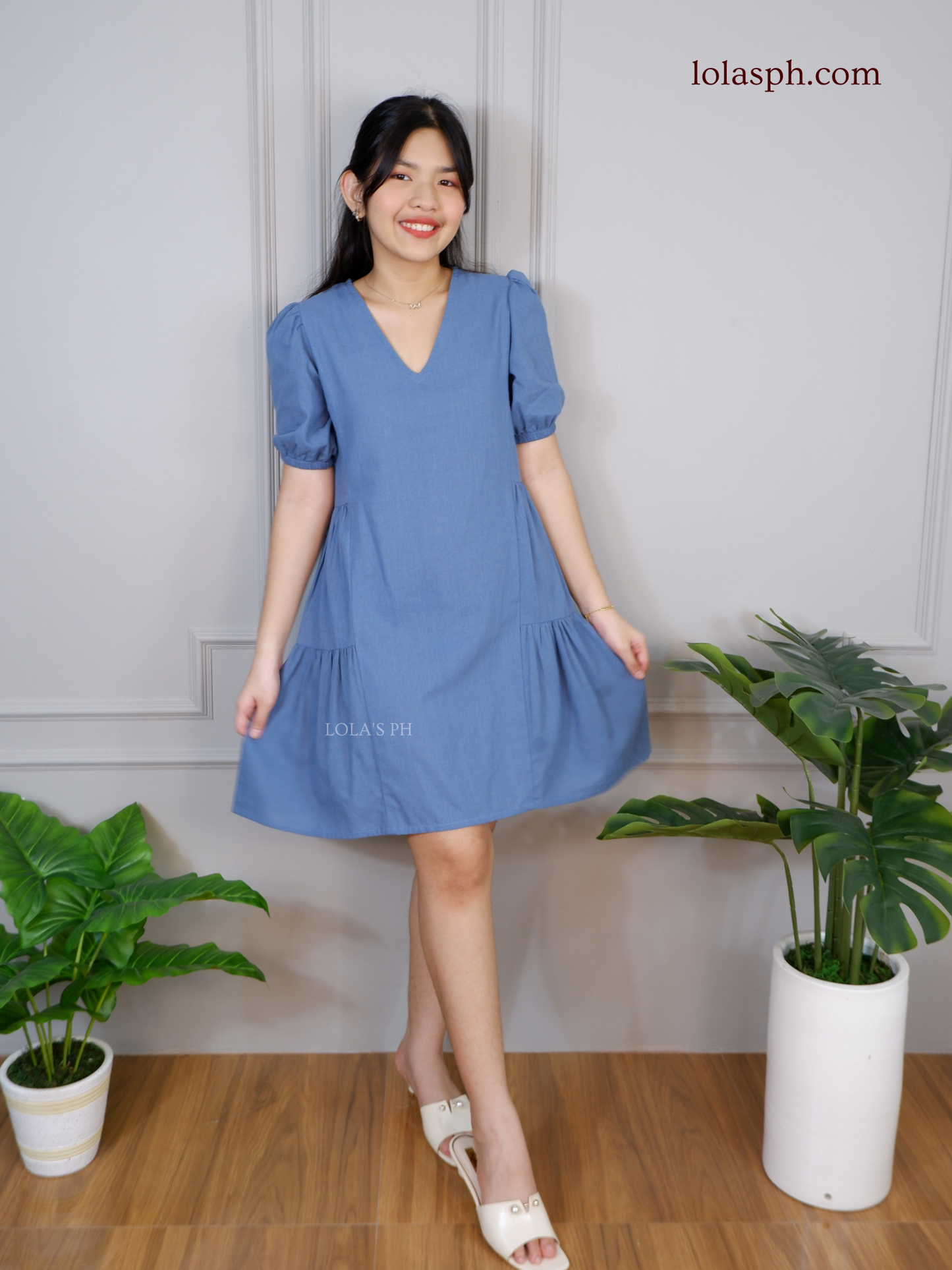 Jaegen Dress (Denim Blue)