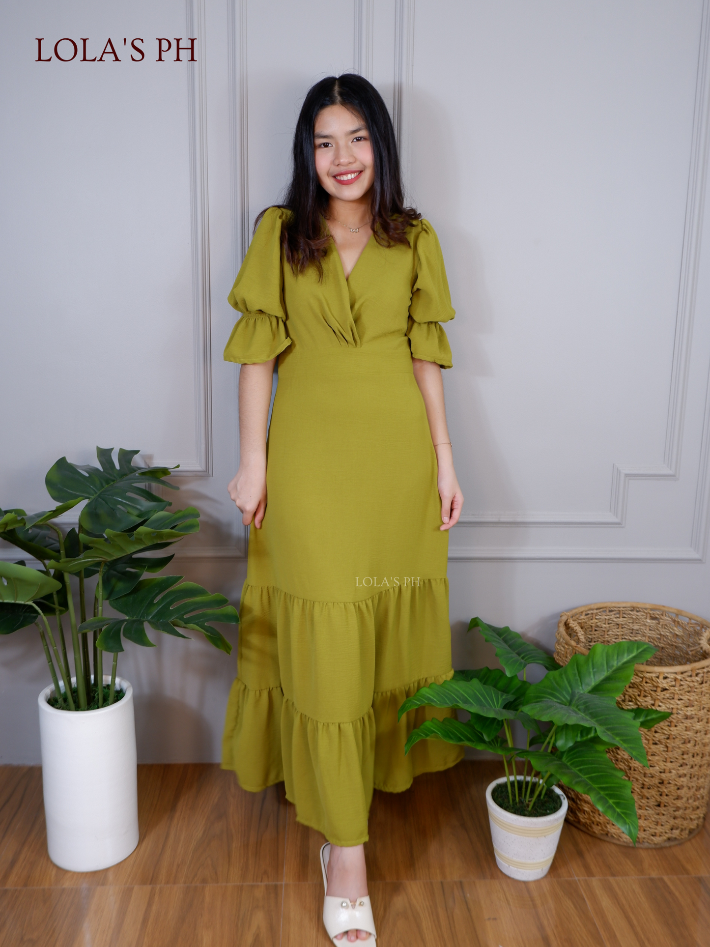 Sofia Dress (Matcha)