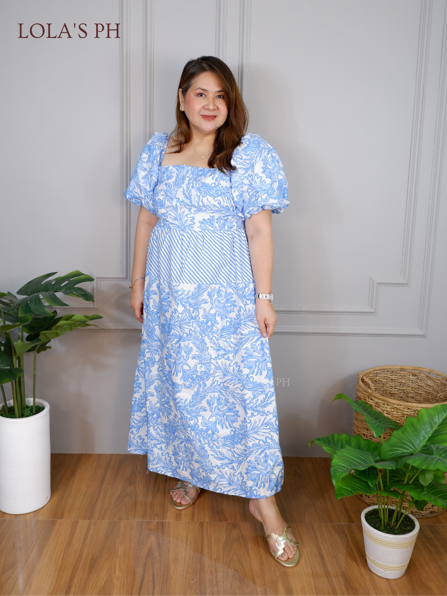 Jessica Dress (Blue Coral)