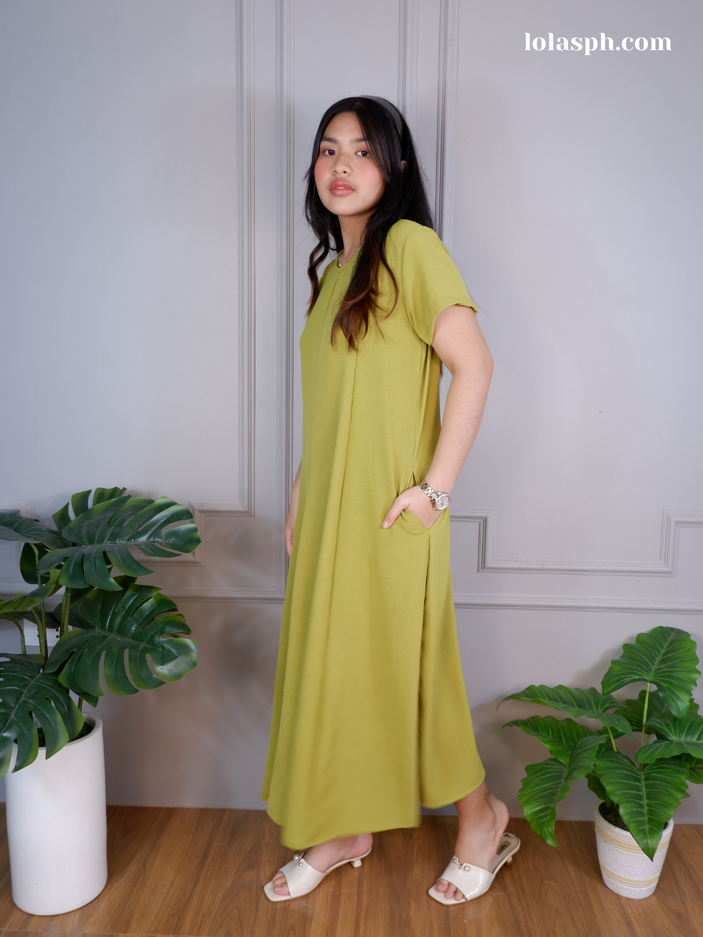 Kathleen Dress (Lime)