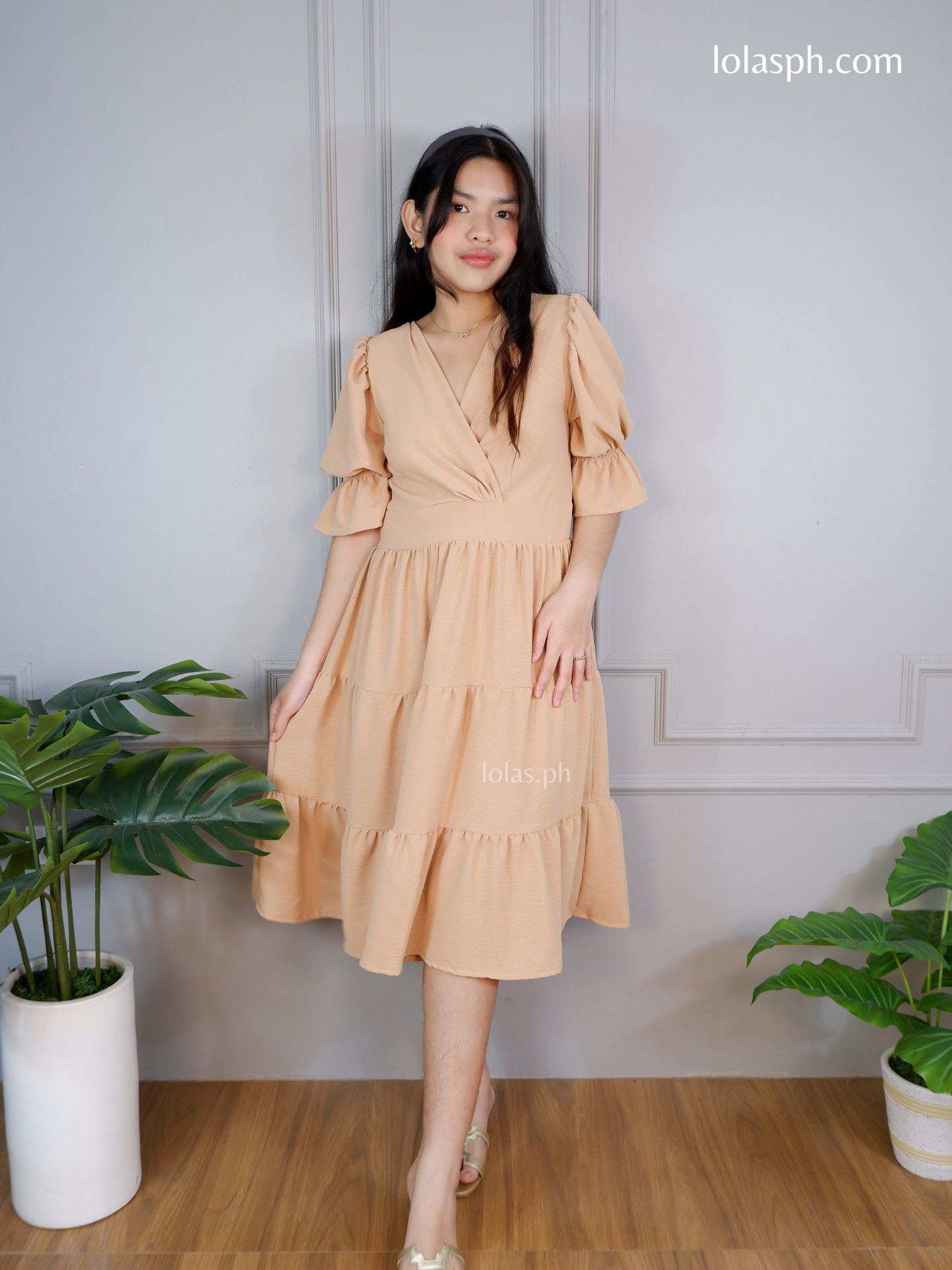 Katarina Dress (Beige)