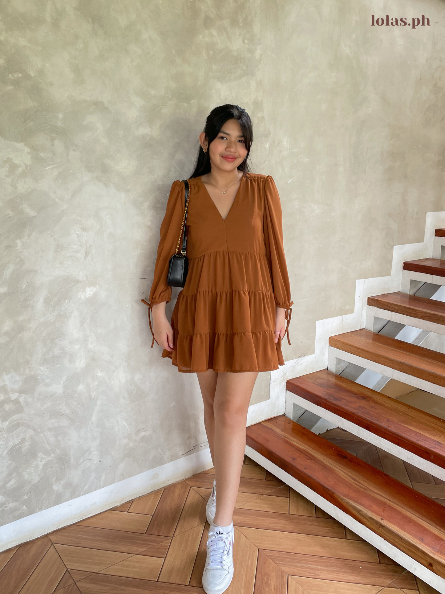 Monina Dress (Caramel)