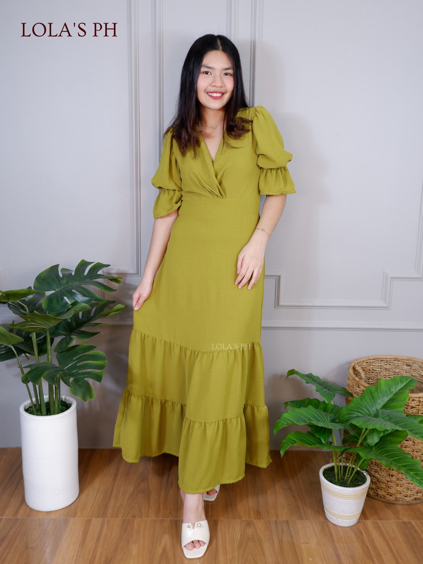 Sofia Dress (Matcha)