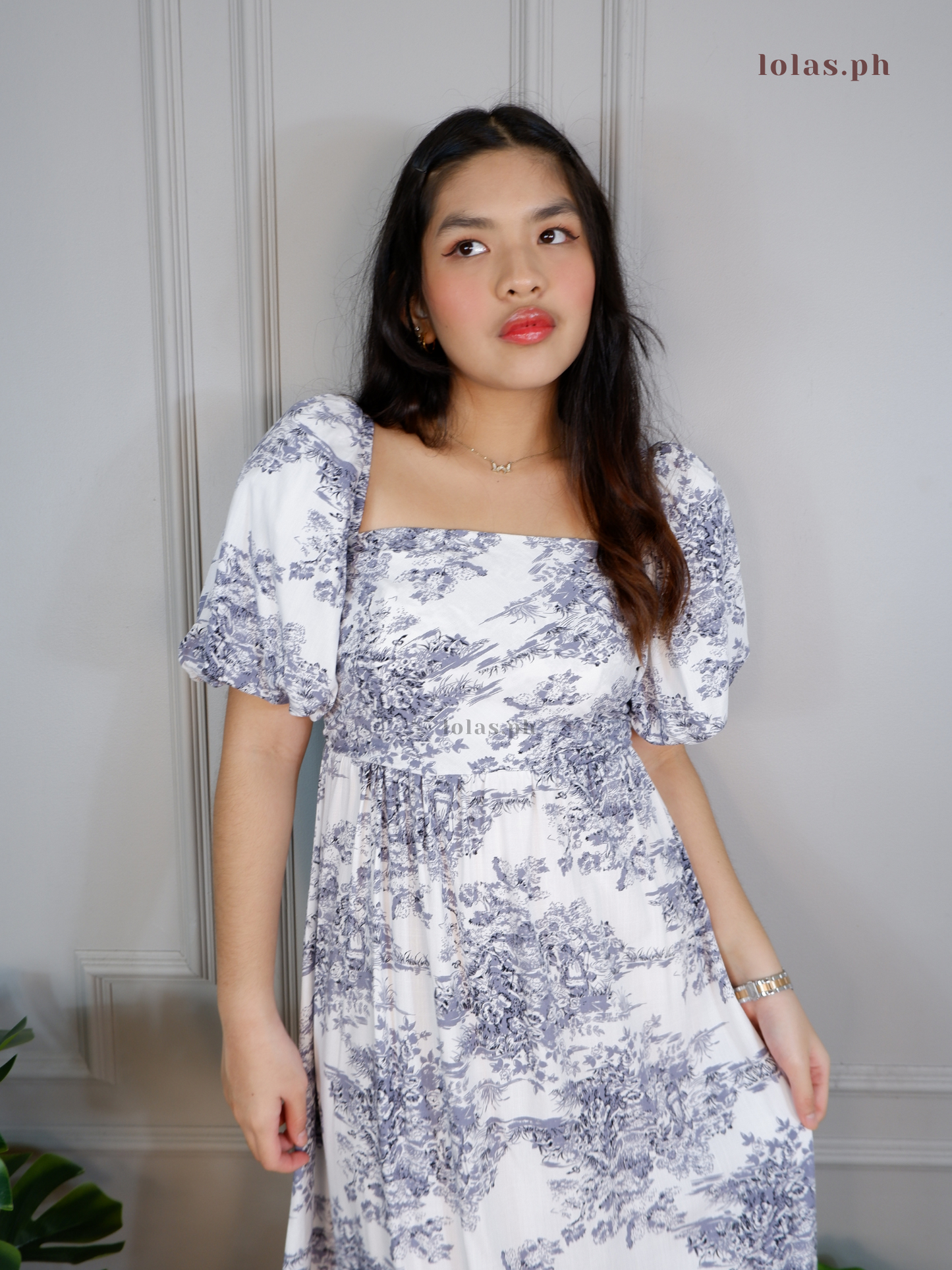 Jessica Dress (Light Gray Toile)