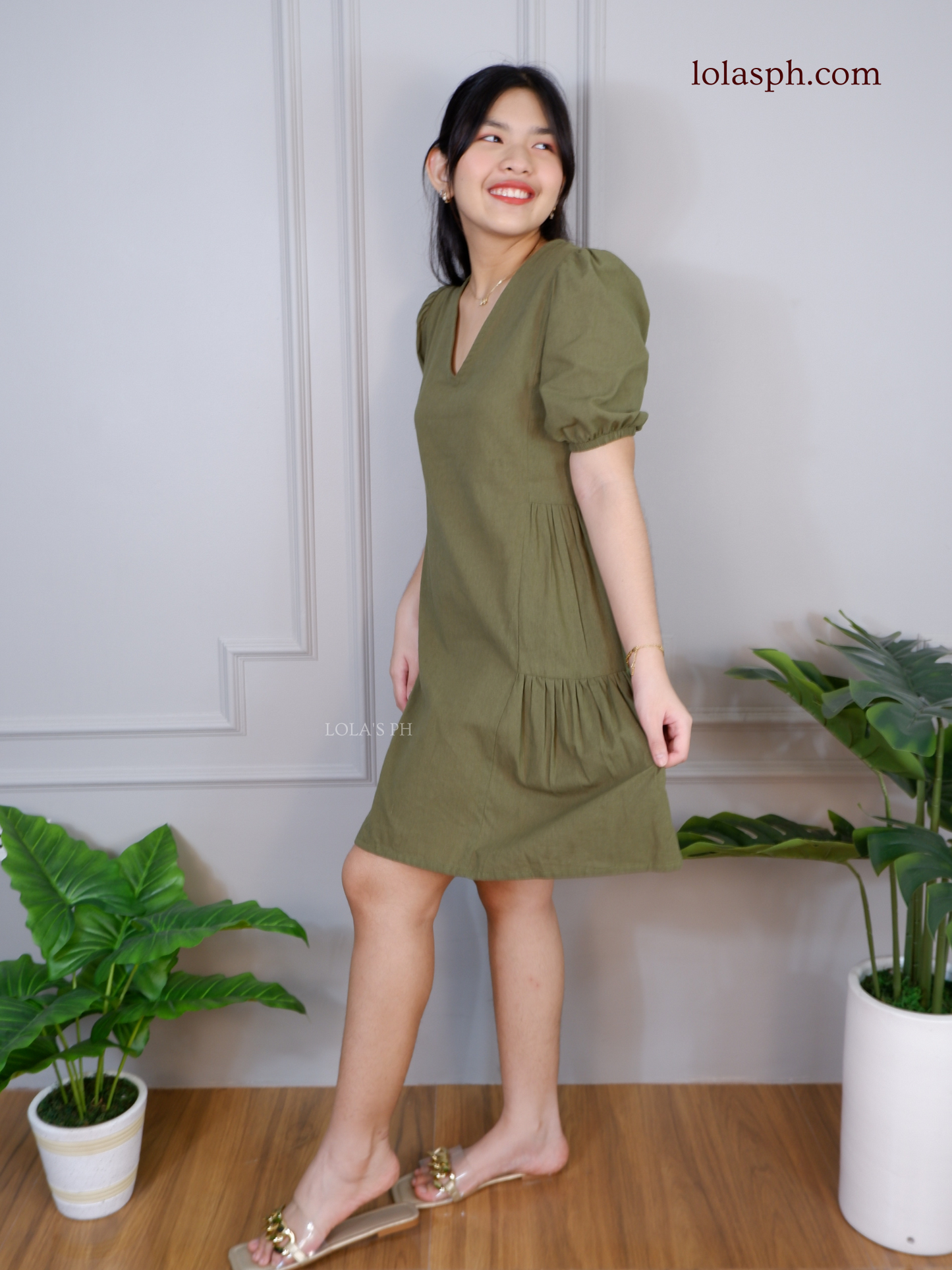 Jaegen Dress (Army Green)