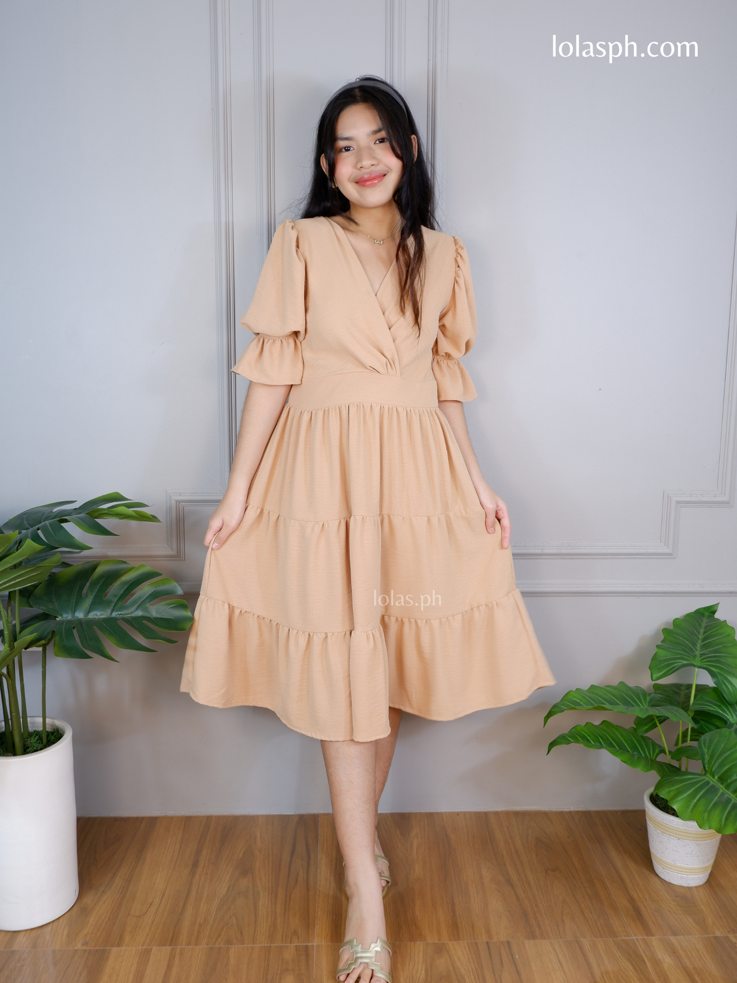 Katarina Dress (Beige)