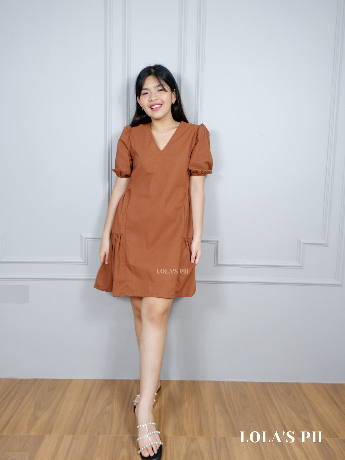 Jaegen Dress (Brown)