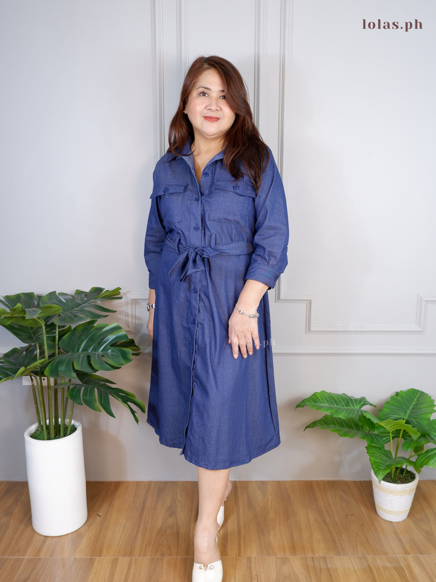 Megan Dress (Dark Denim)