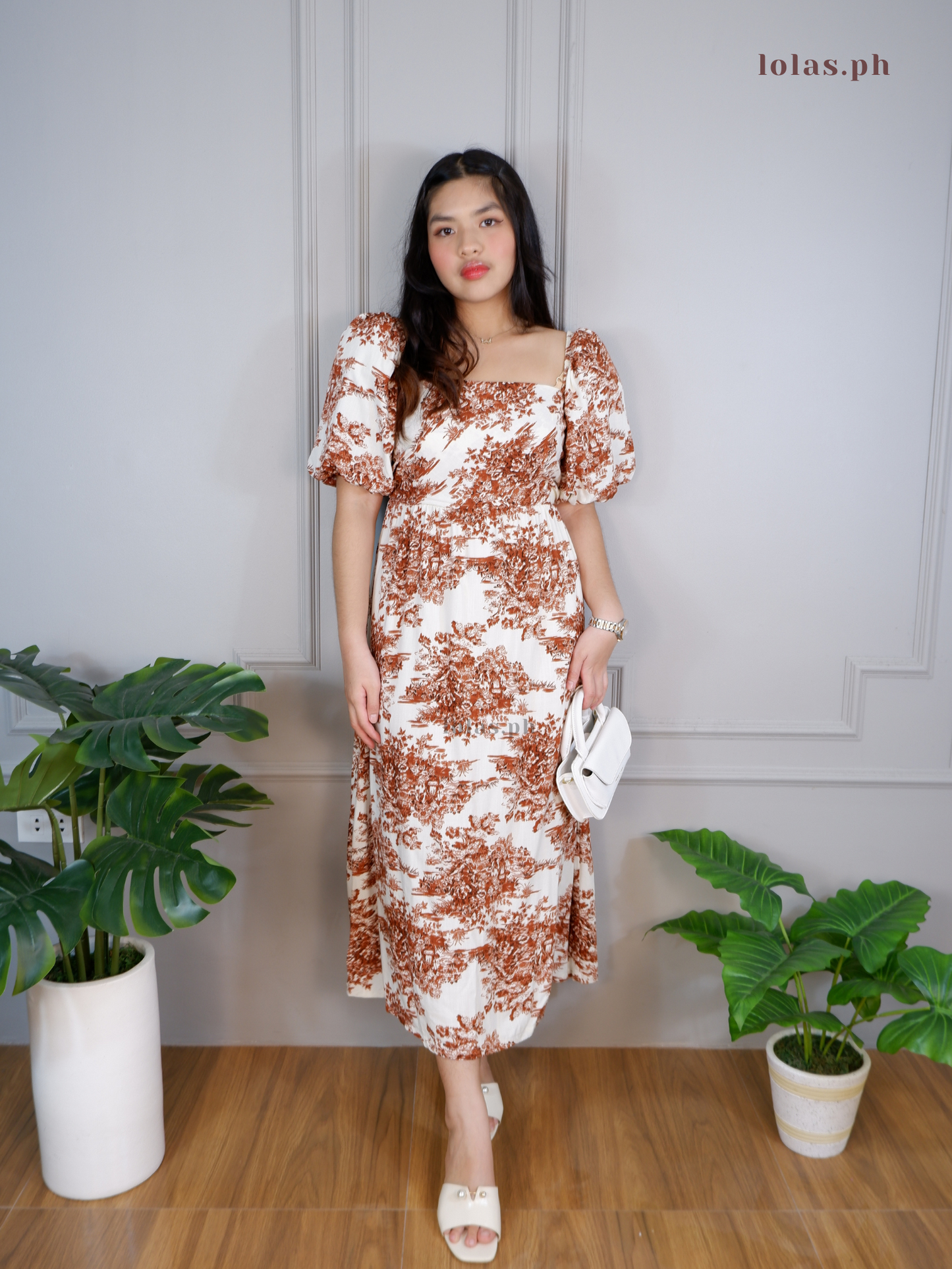 Jessica Dress (Brown Toile)