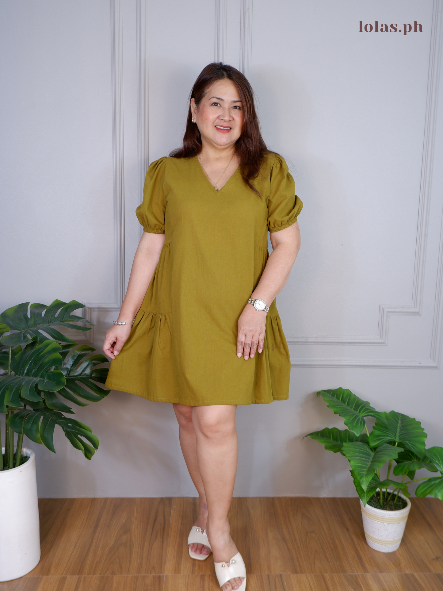 Jaegen Dress (Olive Green)