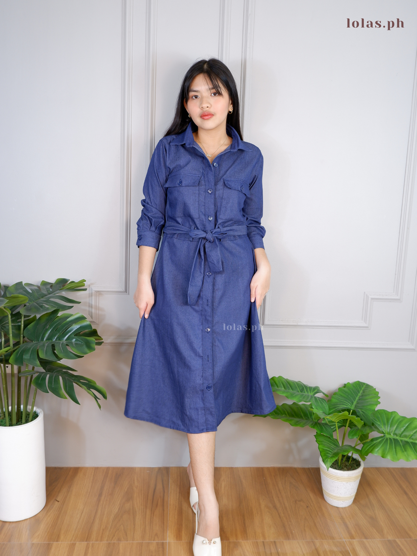 Megan Dress (Dark Denim)