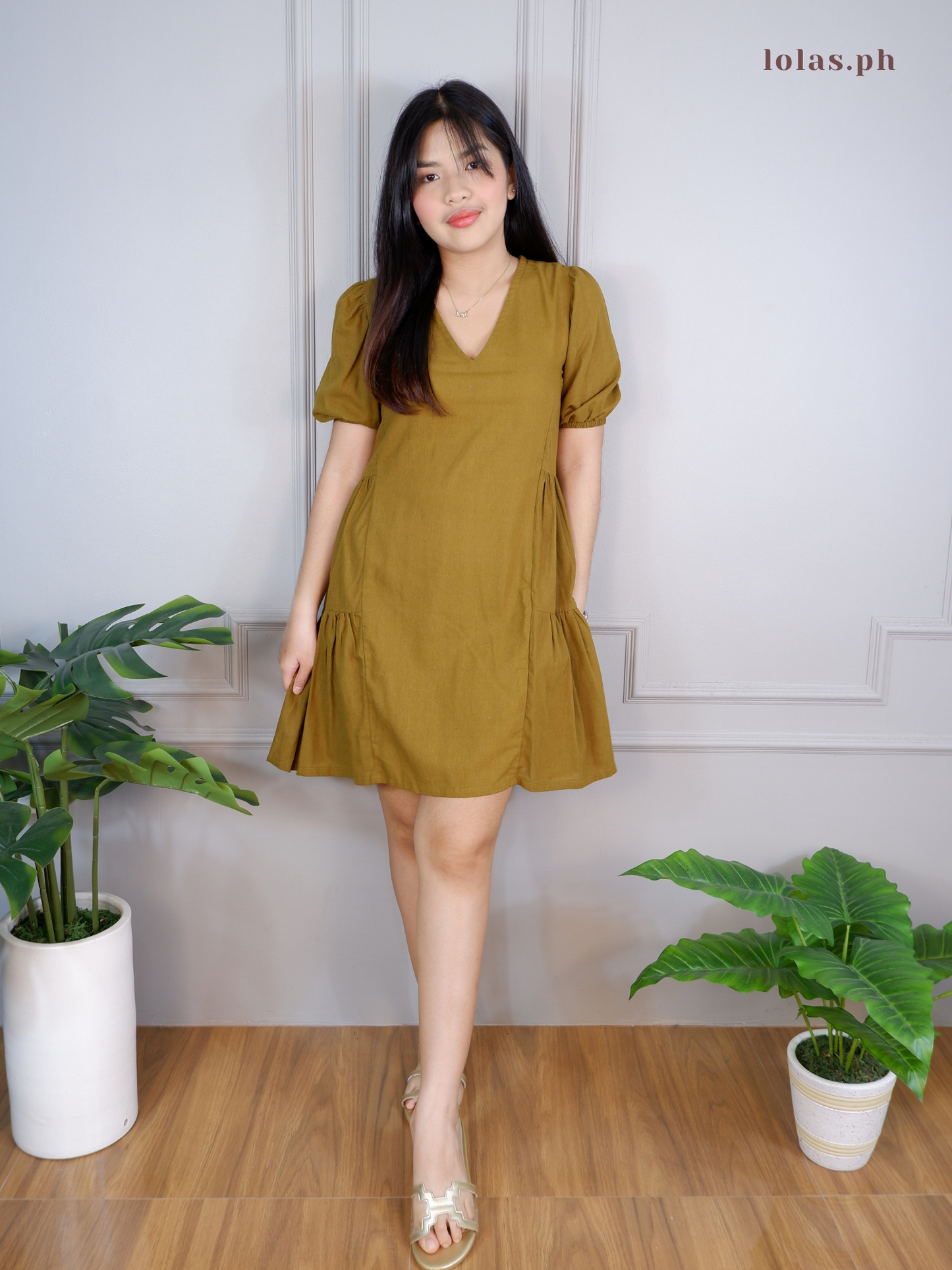 Jaegen Dress (Olive Green)