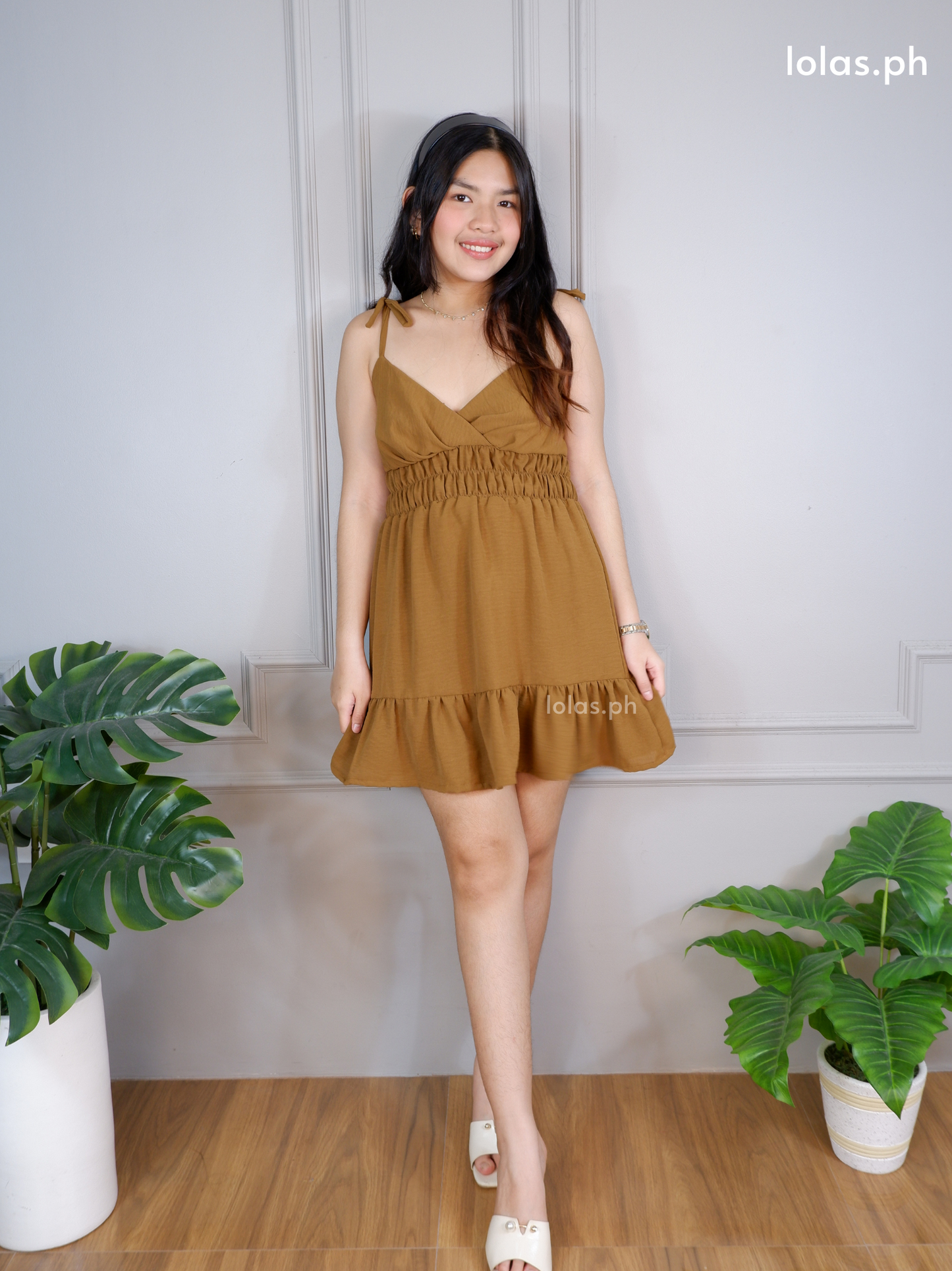 Ayessa Dress (Golden Brown)