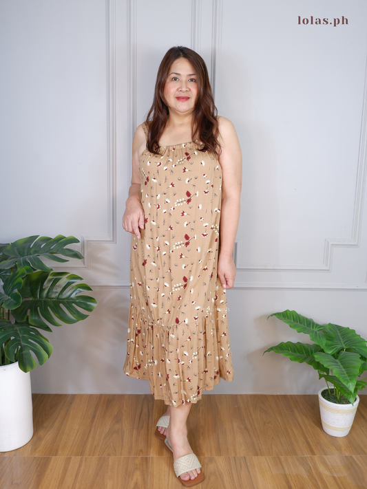 Shaina Dress (Almond Blooms)