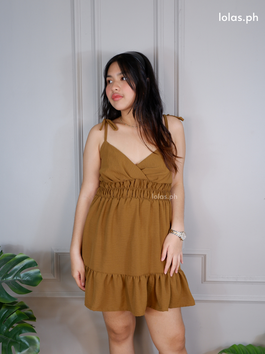 Ayessa Dress (Golden Brown)