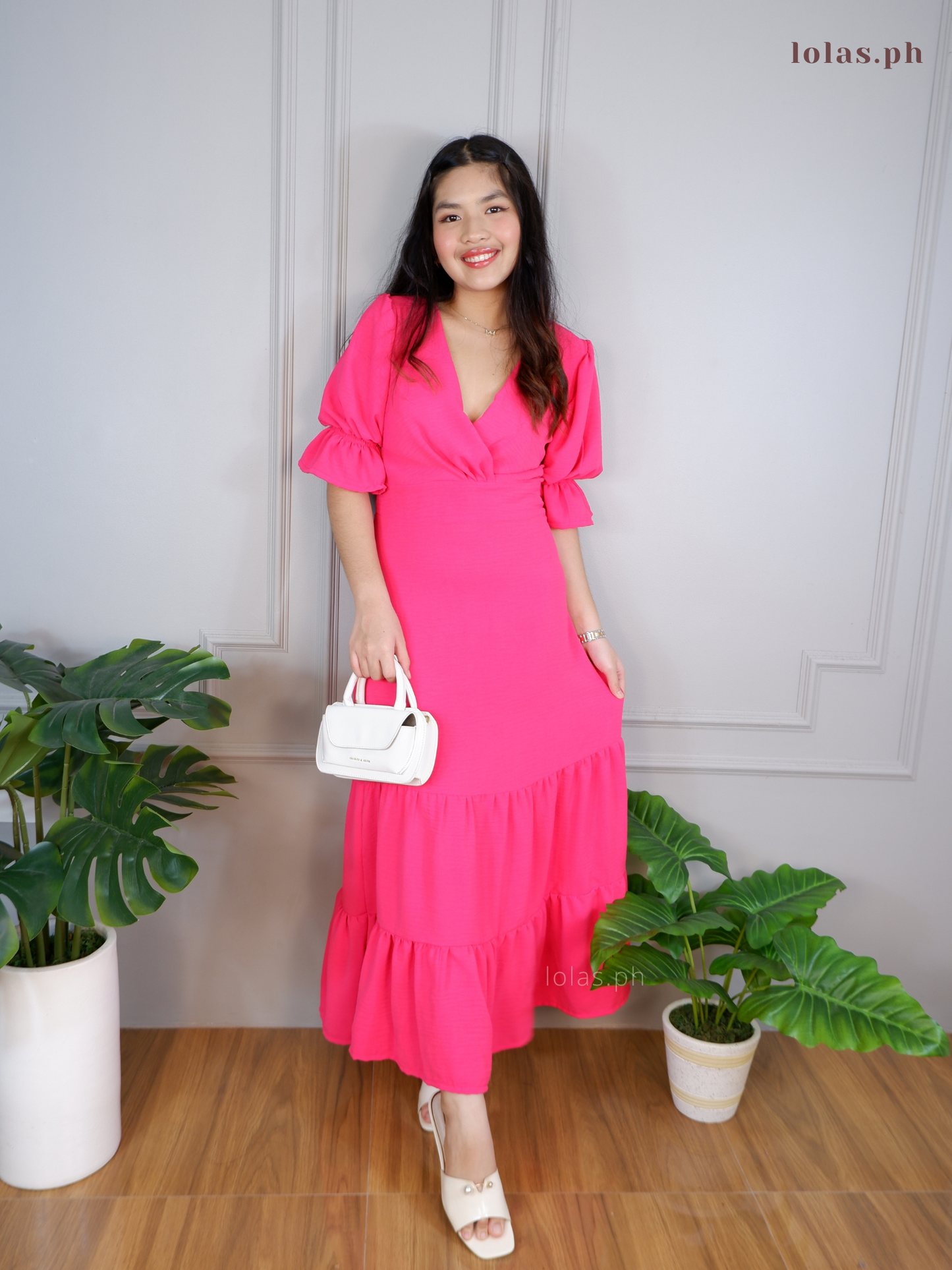 Sofia Dress (Fuchsia)