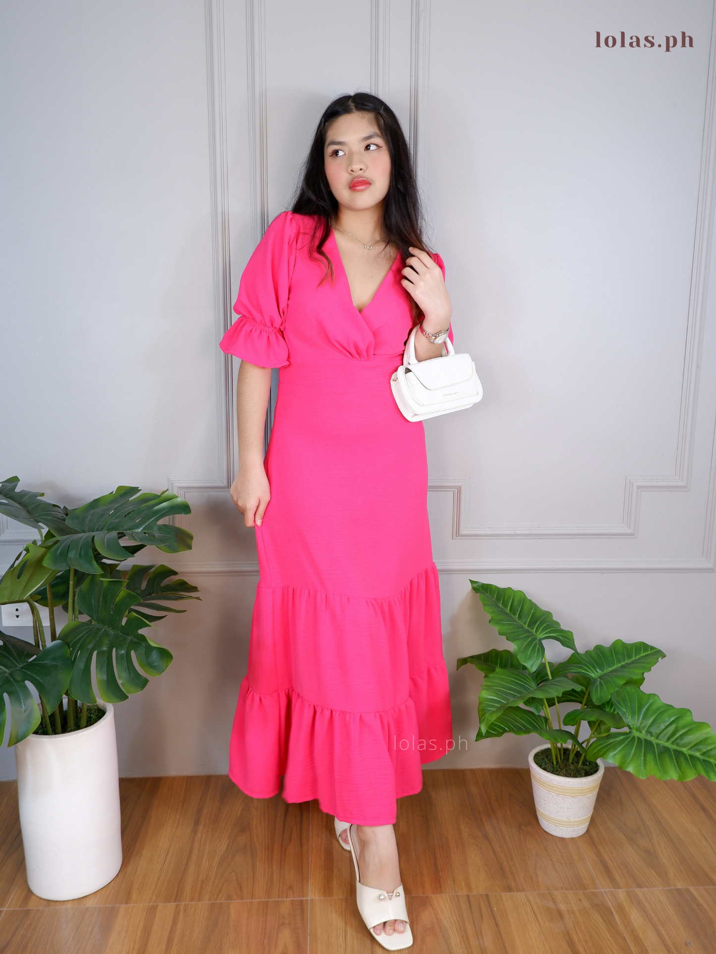 Sofia Dress (Fuchsia)